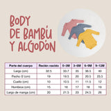 Body de Bambú y algodón Ribbed 250