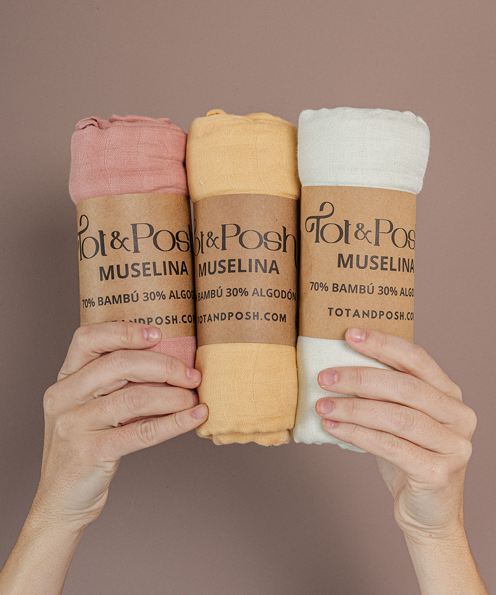 Tot and Posh Gift Box Pack Muselinas de Bambú.