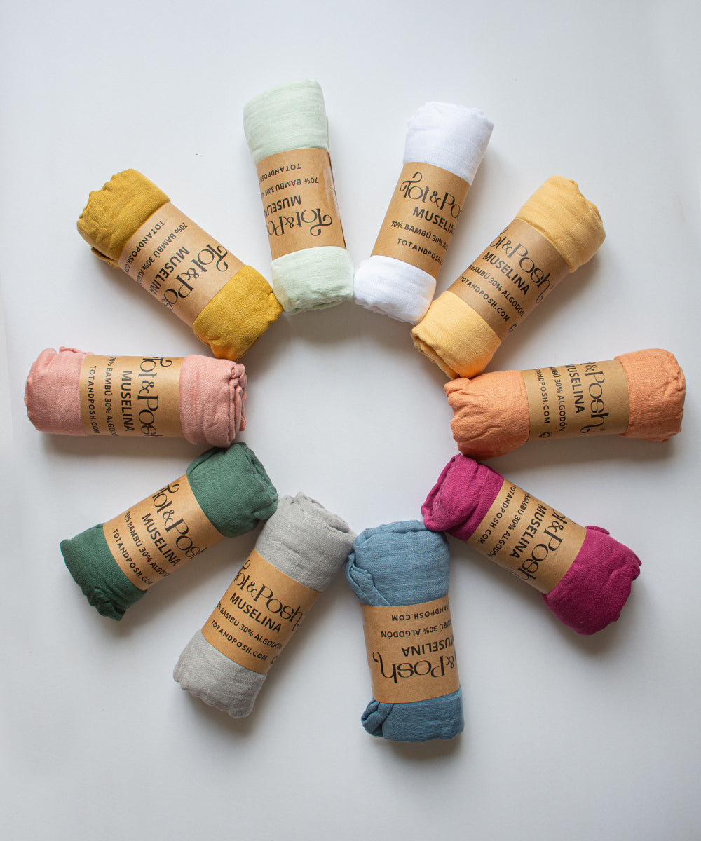 Tot and Posh Gift Box Pack Muselinas de Bambú.