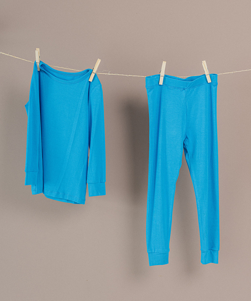 Tot and Posh Pijama de Bambú 2 Piezas Liso