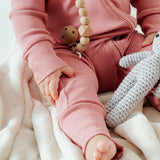Tot and Posh Romper Bambú y Algodón Ribbed 250.