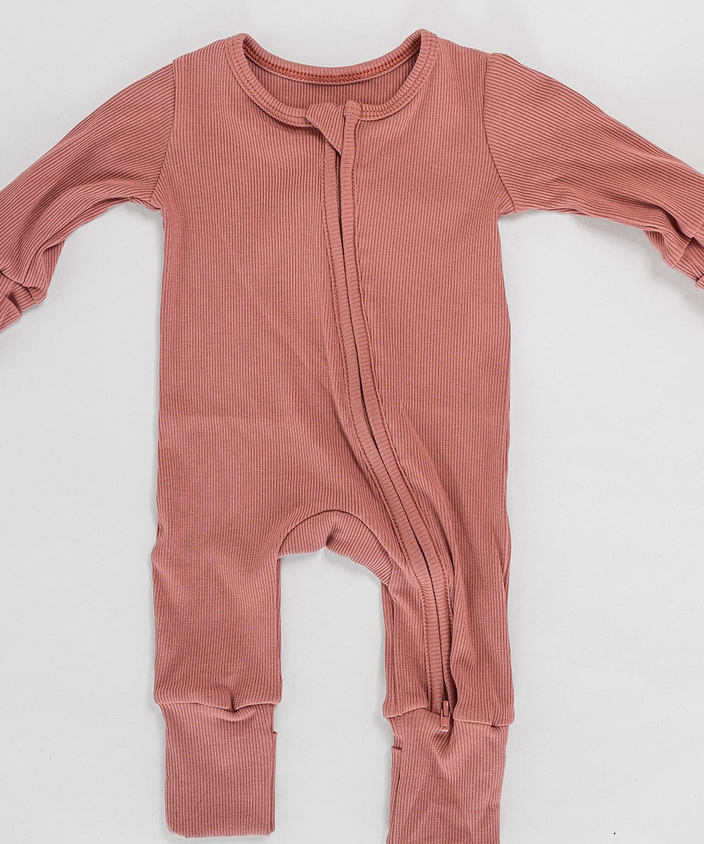 Tot and Posh Romper Bambú y Algodón Ribbed 250.