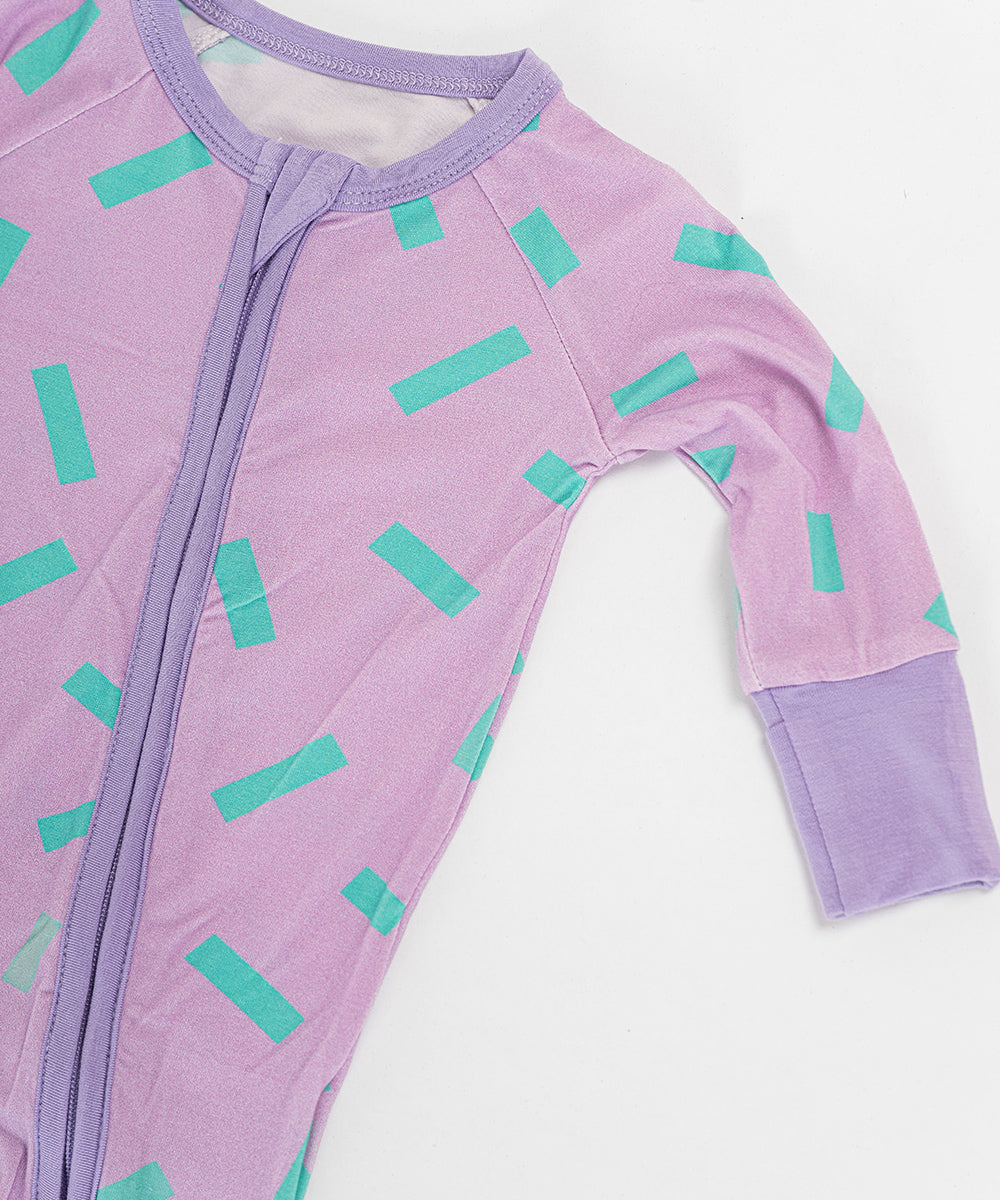 Tot and Posh Romper Confeti. Full Print Anti-slip - Bambú ultra suave.