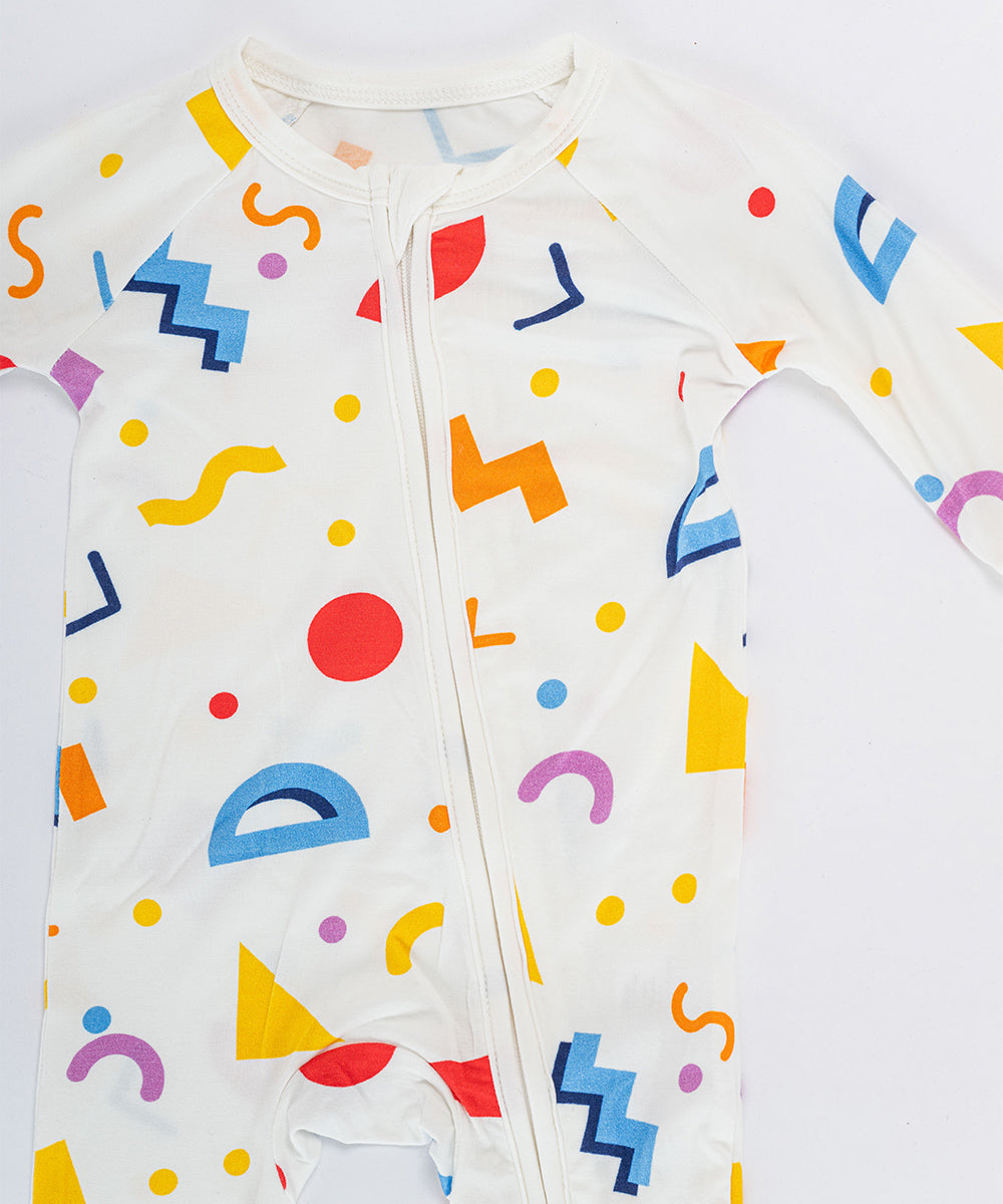 Tot and Posh Romper Party Full Print Anti-Slip - Bambú