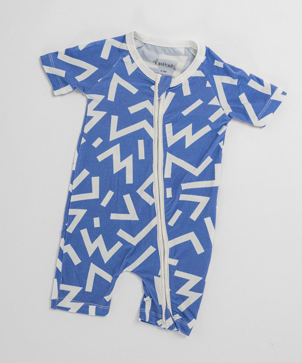Rompers Corto Zigzag  - Bambú