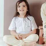 Tot and Posh Blanco / 12-18M T-Shirt De Bambú