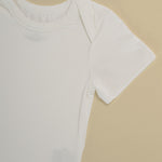 Tot and Posh Body Soft - Blanco - Manga Corta - Bambú ultra suave.