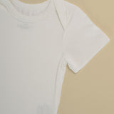 Tot and Posh Body Soft - Blanco - Manga Corta - Bambú ultra suave.
