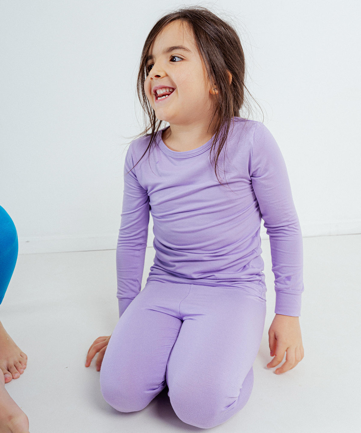 Tot and Posh Lila / 2T Pijama de Bambú 2 Piezas Liso