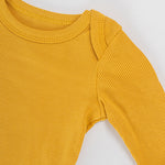 Tot and Posh Mostaza / 0-3M Body de Bambú y algodón Ribbed 250