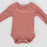 Tot and Posh Old Rose / 0-3M Body de Bambú y algodón Ribbed 250