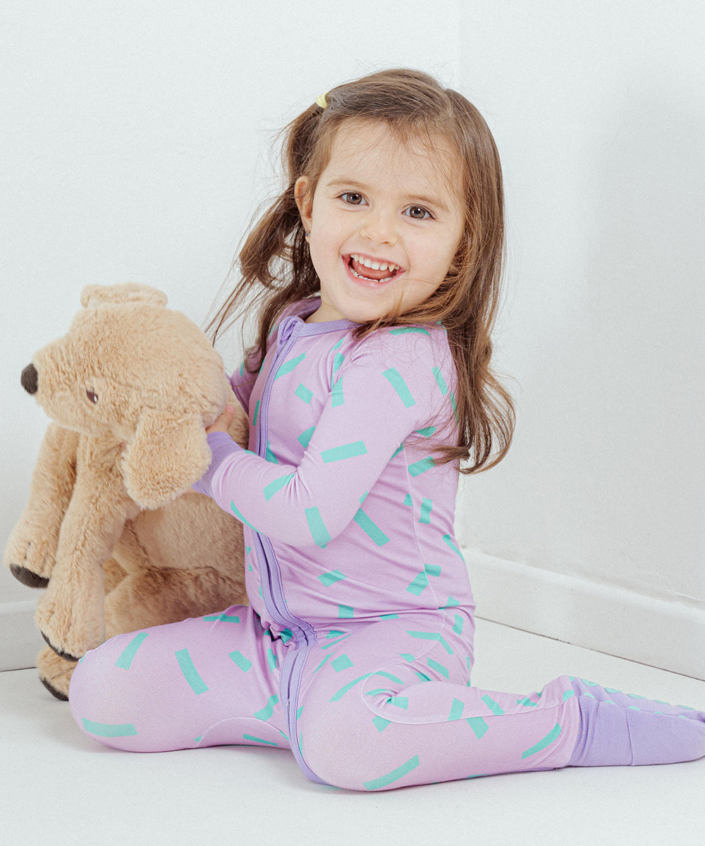 Tot and Posh Romper Confeti. Full Print Anti-slip - Bambú ultra suave.