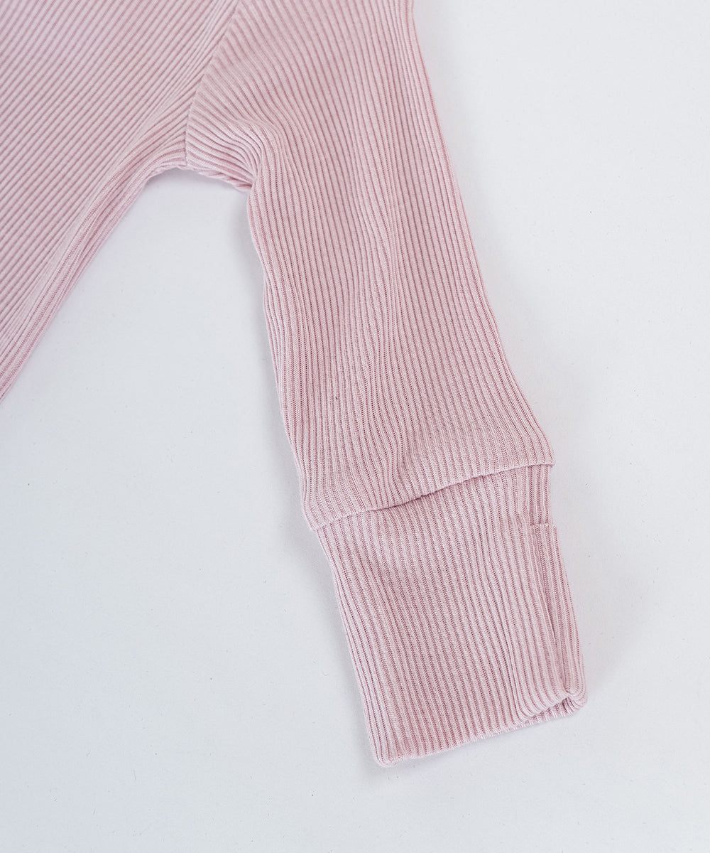 Tot and Posh Romper de Bambú Ribbed.