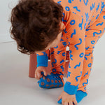 Tot and Posh Romper Garabatos Full Print Anti-Slip - Bambú.