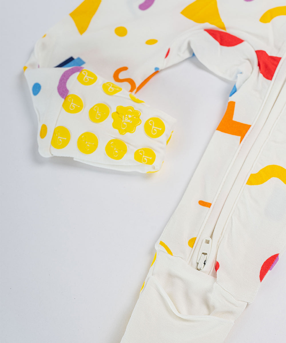 Tot and Posh Romper Party Full Print Anti-Slip - Bambú